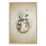 Quadro Decorativo Molduras Com Flores Vintage