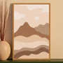 Quadro Decorativo Montanhas Paisagem Estilo Boho Quadro Decorativo Montanhas Paisagem Estilo Boho