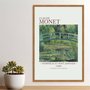 Quadro Decorativo Nenúfares e Ponte Japonesa de Claude Monet