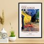 Quadro Decorativo O Terraço do Café à Noite de Van Gogh