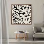 Quadro Decorativo Padrão Abstrato Estilo Japandi