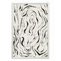 Quadro Decorativo Padrão De Curvas Abstrato  Estilo Japandi