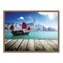 Quadro Decorativo Paisagem com Embarcação