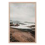 Quadro Decorativo Paisagem Praia Com Rochas na Costa Estilo Japandi