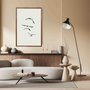 Quadro Decorativo Pássaros Voando Minimalista  Estilo Japandi
