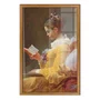 Quadro Decorativo Pintura "A Garota Lendo" de Jean Honoré Fragonard