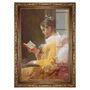 Quadro Decorativo Pintura "A Garota Lendo" de Jean Honoré Fragonard
