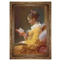 Quadro Decorativo Pintura "A Garota Lendo" de Jean Honoré Fragonard