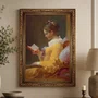 Quadro Decorativo Pintura "A Garota Lendo" de Jean Honoré Fragonard