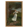 Quadro Decorativo Pintura The Dinner Horn Blowing The Horn At Seaside de Winslow Homer