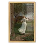 Quadro Decorativo Pintura The Dinner Horn Blowing The Horn At Seaside de Winslow Homer