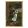 Quadro Decorativo Pintura The Dinner Horn Blowing The Horn At Seaside de Winslow Homer
