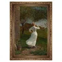 Quadro Decorativo Pintura The Dinner Horn Blowing The Horn At Seaside de Winslow Homer