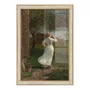 Quadro Decorativo Pintura The Dinner Horn Blowing The Horn At Seaside de Winslow Homer