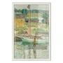 Quadro Decorativo Pintura Embarcação de Ostras, Cos Cob de Childe Hassam