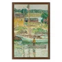 Quadro Decorativo Pintura Embarcação de Ostras, Cos Cob de Childe Hassam