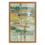 Quadro Decorativo Pintura Embarcação de Ostras, Cos Cob de Childe Hassam