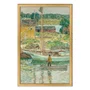 Quadro Decorativo Pintura Embarcação de Ostras, Cos Cob de Childe Hassam