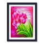 Quadro Decorativo Pintura Flores Rosa