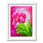 Quadro Decorativo Pintura Flores Rosa