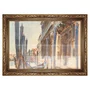 Quadro Decorativo Pintura Gôndolas Ancoradas no Grande Canal por John Singer Sargen