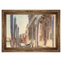 Quadro Decorativo Pintura Gôndolas Ancoradas no Grande Canal por John Singer Sargen