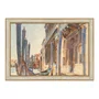 Quadro Decorativo Pintura Gôndolas Ancoradas no Grande Canal por John Singer Sargen