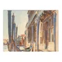 Quadro Decorativo Pintura Gôndolas Ancoradas no Grande Canal por John Singer Sargen