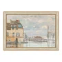 Quadro Decorativo Pintura "Inundação em Port-Marly" de Alfred Sisley