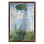 Quadro Decorativo Pintura "Mulher Com um Guarda-Sol – Madame Monet e seu Filho" de Claude Monet