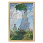 Quadro Decorativo Pintura "Mulher Com um Guarda-Sol – Madame Monet e seu Filho" de Claude Monet