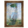 Quadro Decorativo Pintura "Mulher Com um Guarda-Sol – Madame Monet e seu Filho" de Claude Monet