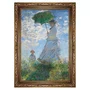 Quadro Decorativo Pintura "Mulher Com um Guarda-Sol – Madame Monet e seu Filho" de Claude Monet