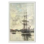Quadro Decorativo Pintura "Navio no Touques" de Eugène Boudin