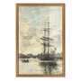 Quadro Decorativo Pintura "Navio no Touques" de Eugène Boudin
