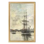 Quadro Decorativo Pintura "Navio no Touques" de Eugène Boudin