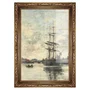 Quadro Decorativo Pintura "Navio no Touques" de Eugène Boudin