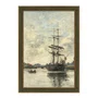 Quadro Decorativo Pintura "Navio no Touques" de Eugène Boudin