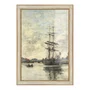 Quadro Decorativo Pintura "Navio no Touques" de Eugène Boudin