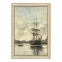 Quadro Decorativo Pintura "Navio no Touques" de Eugène Boudin