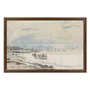 Quadro Decorativo Pintura "Carrinho na Praia de Etretat" de Johan Barthold Jongkind