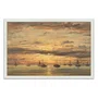 Quadro Decorativo Pintura "Pôr do sol em Scheveningen" de Hendrik Willem Mesdag