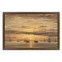 Quadro Decorativo Pintura "Pôr do sol em Scheveningen" de Hendrik Willem Mesdag