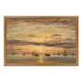 Quadro Decorativo Pintura "Pôr do sol em Scheveningen" de Hendrik Willem Mesdag
