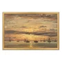 Quadro Decorativo Pintura "Pôr do sol em Scheveningen" de Hendrik Willem Mesdag