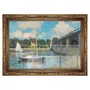 Quadro Decorativo Pintura "A Ponte de Argenteuil" de Claude Monet