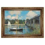 Quadro Decorativo Pintura "A Ponte de Argenteuil" de Claude Monet