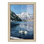 Quadro Decorativo Pintura Lago Alpino
