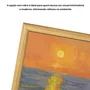 Quadro Decorativo Pintura Pôr do Sol no Mar Estilo Modern Heritage