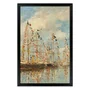 Quadro Decorativo Pintura "Porto de Iates de Trouville-Deauville" de Eugène Boudin